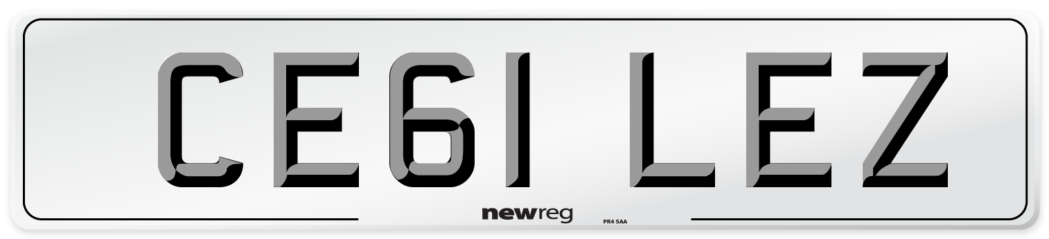CE61 LEZ Number Plate from New Reg